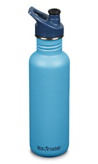 Klean Kanteen drinkfles met sportdop 800 ml - blauw