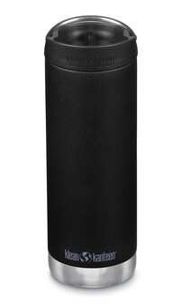 Klean Kanteen thermos schoolbeker Caf&eacute; Cap 473 ml RVS - zwart