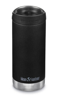 Klean Kanteen thermos schoolbeker Caf&eacute; Cap 355 ml - zwart